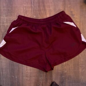 Women's Maroon Athletic Shorts